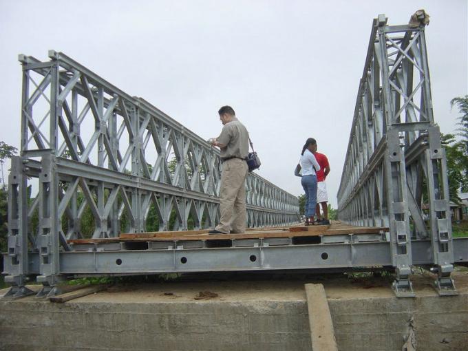 Puente de Bailey de la cubierta de la madera de la estabilidad temporal