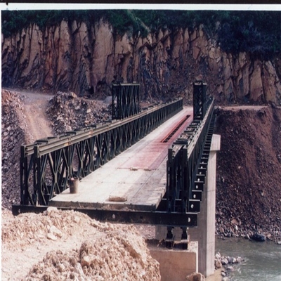60t la estructura de acero Bailey Truss Bridge Heavy Duty utiliza con el punto de producción de Q345b